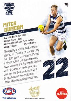 2017 Select Certified #79 Mitch Duncan Back